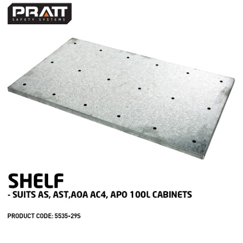 PRATT SHELF CABINET FOR FLAMMABLE GOODS INTERIOR 840 X 530MM